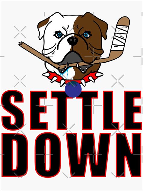 Shoresy Settle Down Sticker For Sale By Sickreference Redbubble