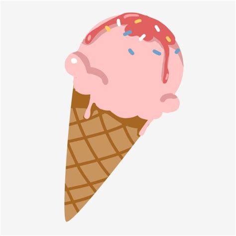 Strawberry Ice Cream Cone Clip Art