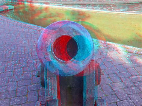 3d Redcyan Anaglyph Hansapark Kanone 3d Pictures Cyan Red