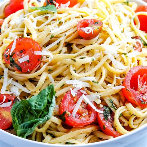Fresh Tomato Basil Pasta Food Folks And Fun