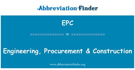 Definição De Epc Engenharia Procurement And Construção Engineering