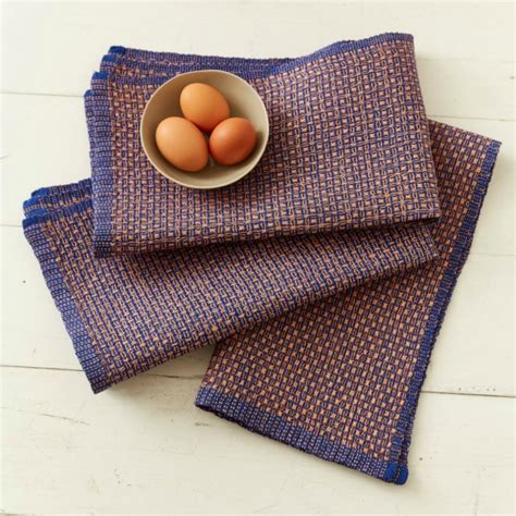 Huck Towels With Color And Weave Effects Handwoven