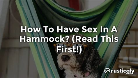 how to have sex in a hammock finally explained
