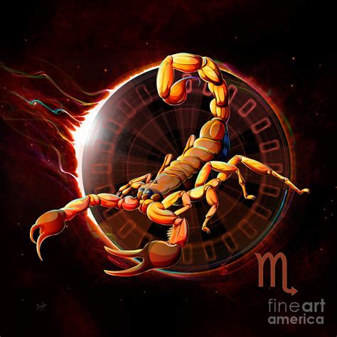 Horoscope Signs Scorpio Digital Art By Peter Awax Pixels