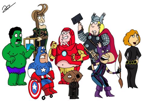 Family guy has been on for many seasons and has even been cancelled a few times! Cartoon Or Anime: Family Guy Avengers