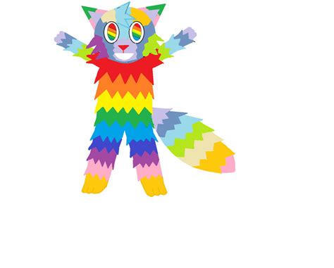 Rainbow Kitty By Xxflakyxx On Deviantart
