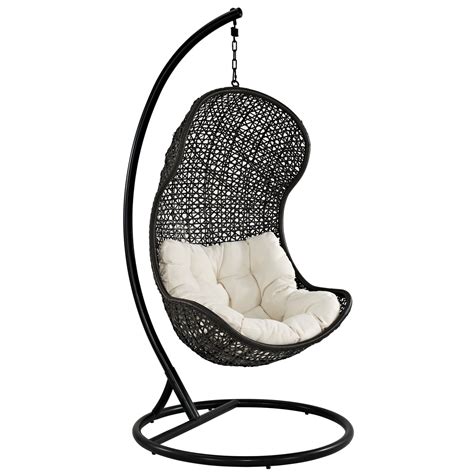 Open weave & rope padded sofa hammock chair hammock chair with fringe baby and child hammock chair hanging egg chairs. Modway Gamble Swing Chair with Stand & Reviews | Wayfair