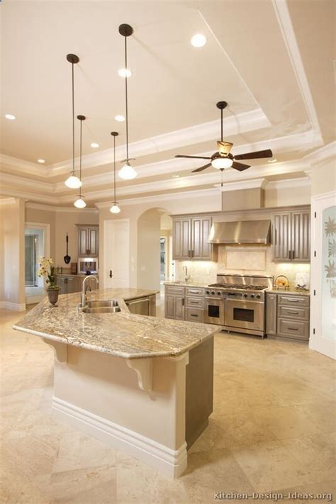 This simple but amazing ceiling fan not only works well on kitchens but also suitable for. Lights and ceiling fan... | Large kitchen layouts, Kitchen ...