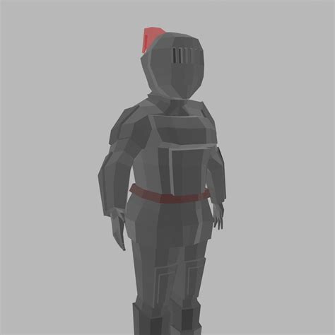 Low Poly Knight Rigged 5 3d Model Turbosquid 2166664
