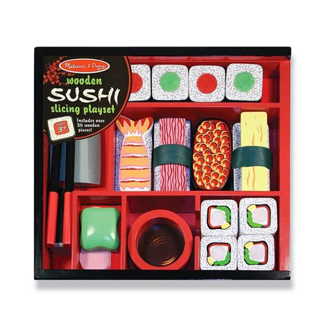 Melissa And Doug Wooden Sushi Slicing Toy Set Buy Pretend Food Play Online