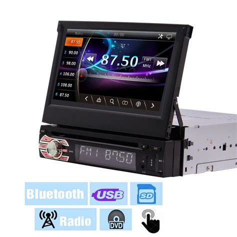 7 Inch Single Din Touch Screen Car Stereo Detachable Face Panel Car Gps
