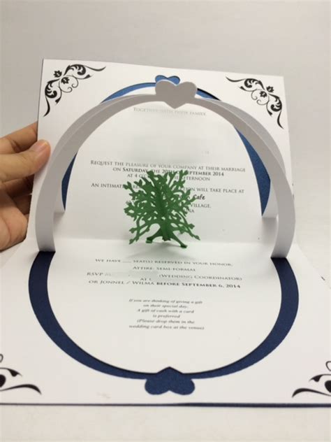 Simply choose a template, add your jazz up your invite by adding text boxes and using the animation and photo effects features. Wedding Pop Up Invitations | Pop Up Occasions