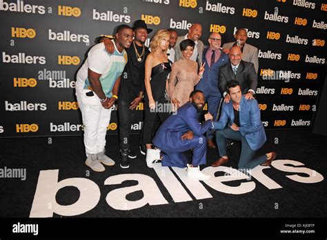 Miami Beach Fl July 14 Cast Attends The Hbo Ballers Season 2 Red