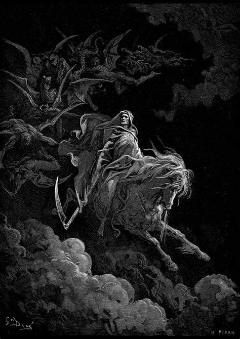 Dore Gustave Death On A Pale Horse Fine Art Printposter 4818