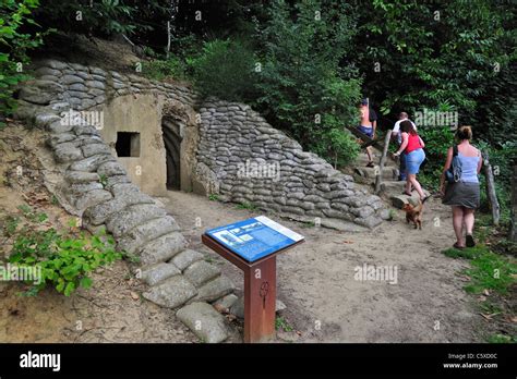 Tourists British Wwi Bunkers Headquarters Hi Res Stock Photography And