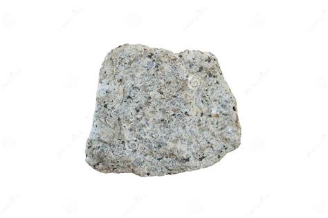 Sample Raw Specimen Of Granite Intrusive Igneous Rock Stone Isolated On