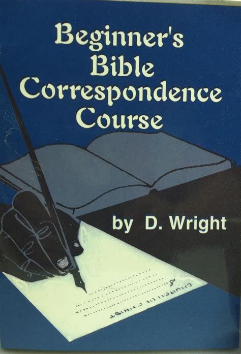Beginners Bible Correspondence Course Wright D Books