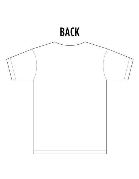 Back Of Shirt Template