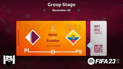 Fifa 23 World Cup 2022 Gameplay Qatar Vs Ecuador Group A