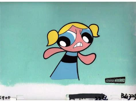 Cartoon Network Powerpuff Girls Original Production Cel Bubbles