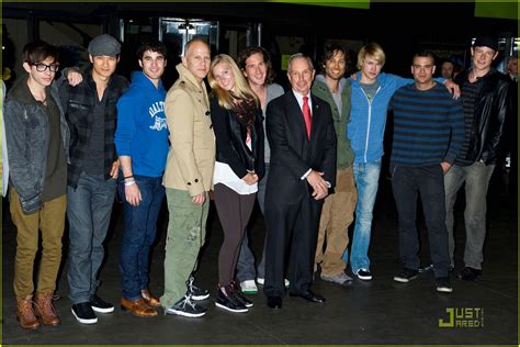 Glee Gang Press Conference With Mayor Bloomberg Photo Brad