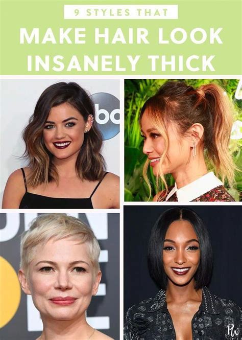 9 Hairstyles That Make Thin Hair Look Insanely Thick Purewow Haircare