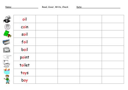 Read the words in the box. oi digraph worksheets by barang - UK Teaching Resources - TES