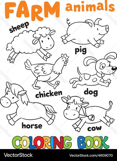 Domestic Animals Pictures For Colouring