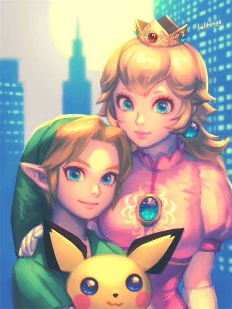 Link Princess Peach And Pichu Smashbros Super Smash Bros Memes