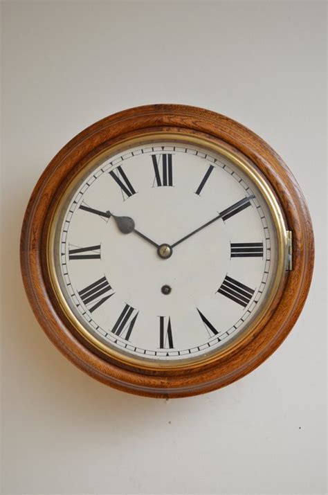 Antiques Atlas Unusually Small Oak Wall Clock