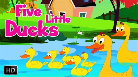 Five Little Ducks Went Out One Day Popular Nursery Rhyme With Lyrics