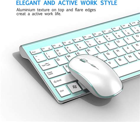 Joyaccess Aluminum Wireless Keyboard And Mouse Comboslim Wireless