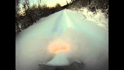 Snowmobile Ride In The Deep Yukon And Deep Snow Youtube