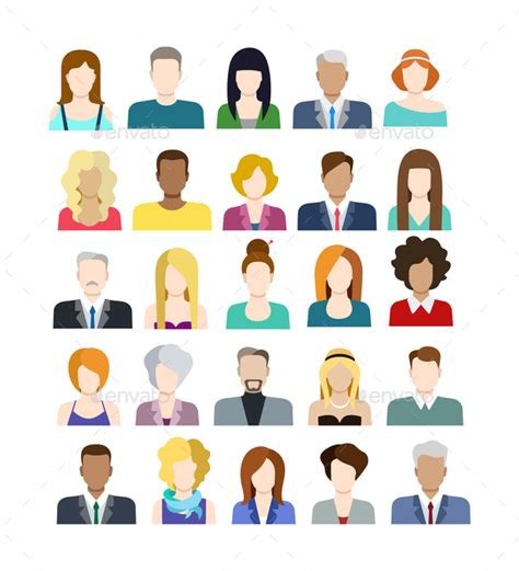 Set Of People Icons People Characters