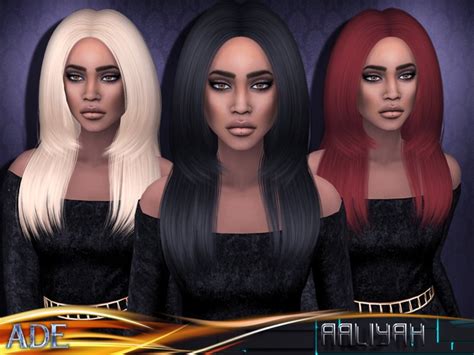 Sims 4 Ccs The Best Hair Aaliyah By Adedarma