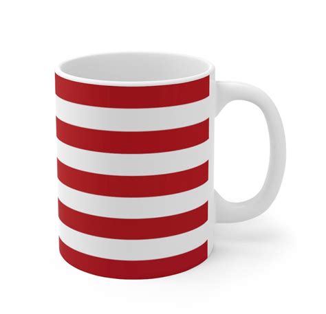 Black Striped Mug Custom Striped Coffee Mug Classic Black Etsy