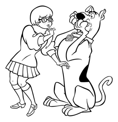 Velma Dinkley And Scooby Doo Coloring Page Download Print Or Color Online For Free