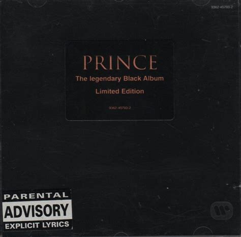 Ponen A La Venta El Diabólico álbum De Prince The Black Album