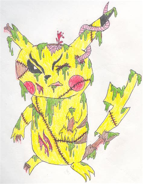 Zombie Pikachu By Darkfiretaimatsu On Deviantart