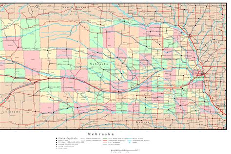 Nebraska Political Map
