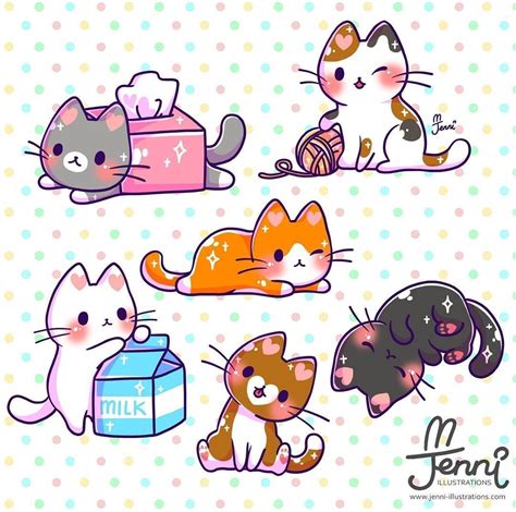 In this guide, we will tell you how to draw a kawaii cat. Kitty Cats hearts everywhere lol . . . #cats #catlover # ...