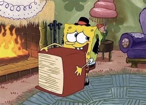 Spongebob Huge Book Giant Book Blank Template Imgflip