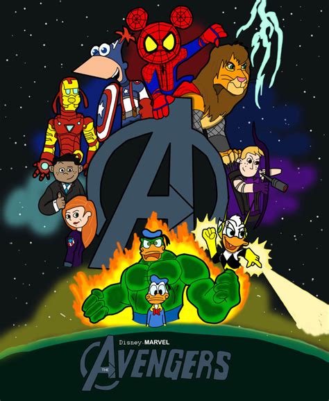 Disney Marvel Avengers Poster By Ck Was Here On Deviantart
