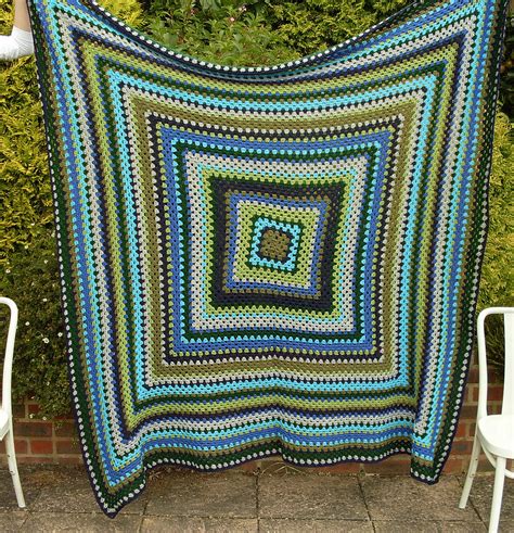 Bugs And Fishes By Lupin Giant Granny Square Blanket Finished