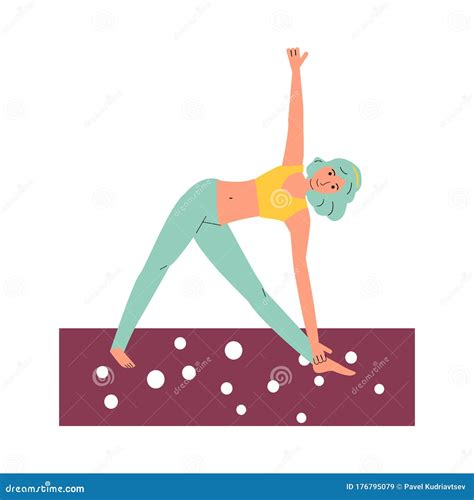 Stretching Yoga Poses Vector Eps8 Clip Art