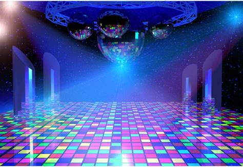 Csfoto 10x8ft Disco Party Backdrop 80s Themed Party