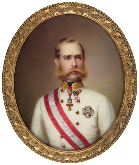 Richard Schwager Portrait Of Franz Josef I Emperor Of Austria 1830
