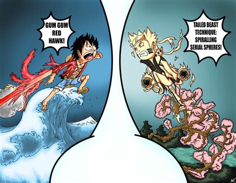 Commission Iii Luffy Vs Naruto By Kcampbell499 On Deviantart