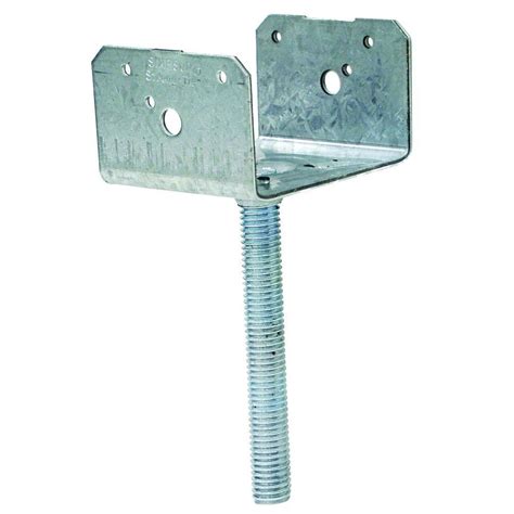 Xcel 4x4 square metal gate post can be used to secure fence panels for added stability and security. Simpson Strong-Tie 4 in. x 4 in. 12-Gauge Elevated Post ...