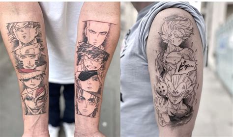 50 Cool Anime Tattoos For Yourself And For Couples Matching Tat